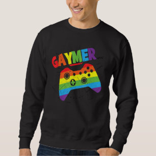Sweatshirt Gaymer Pride Gay Lgbt Rainbow Gamer Drapeau Lesbie