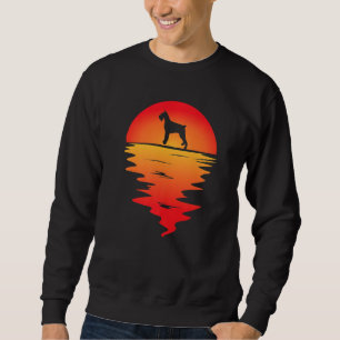 Sweatshirt Géant Schnauzer Chien Coucher de soleil