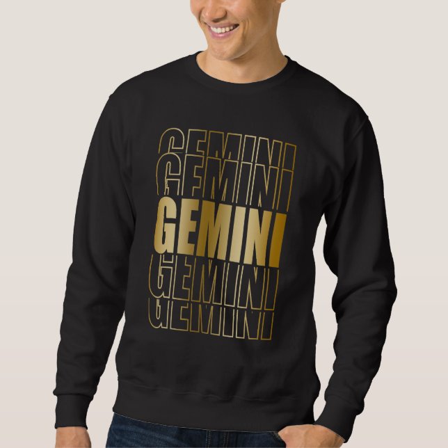 Sweatshirt Gémeaux Symbole du zodiaque Horoscope Astrologie (Devant)