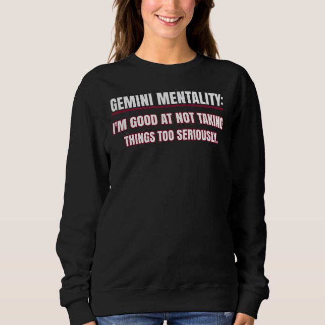 Sweatshirt Gemini Faits Dire Astrologie Horoscope Signal (Devant)