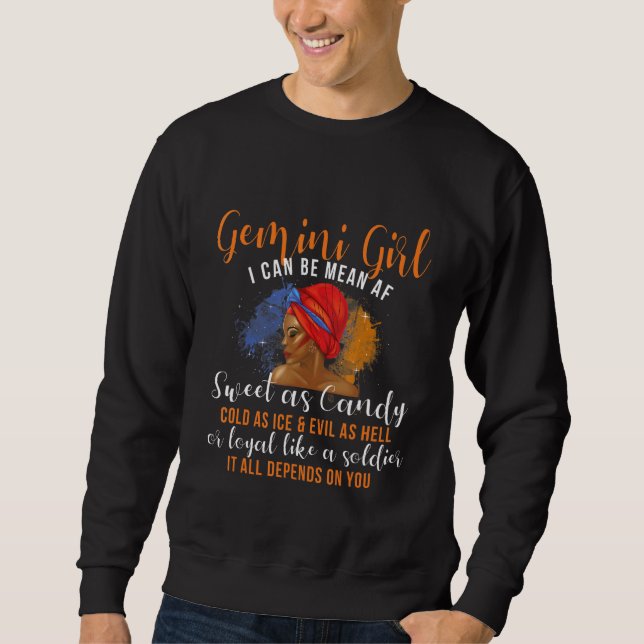 Sweatshirt Gemini Girl Astrologie Reader Horoscope Zodiac Sig (Devant)