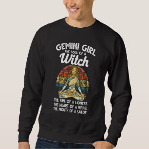 Sweatshirt Gemini Queen Mai Ou Juin Anniversaire Zodiac Signa