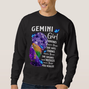 Sweatshirt Gemini Queen Sweet comme bonbon Anniversaire pour