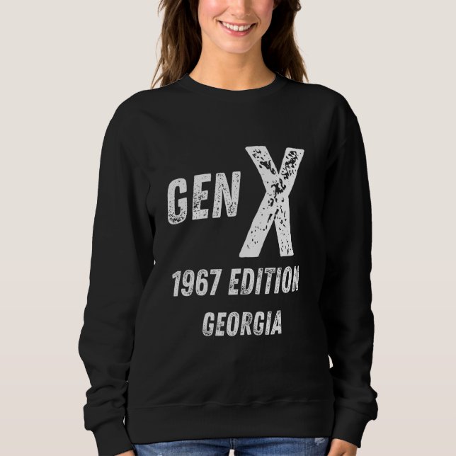 Sweatshirt Gen X 1967 Edition Génération Géorgie Anniversaire (Devant)