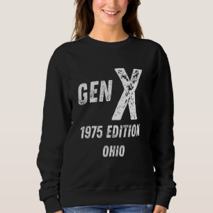 Sweatshirt Gen X 1975 Edition Génération Ohio Anniversaire Ch