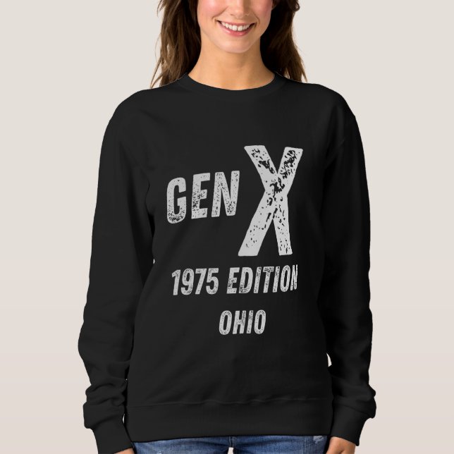 Sweatshirt Gen X 1975 Edition Génération Ohio Anniversaire Ch (Devant)