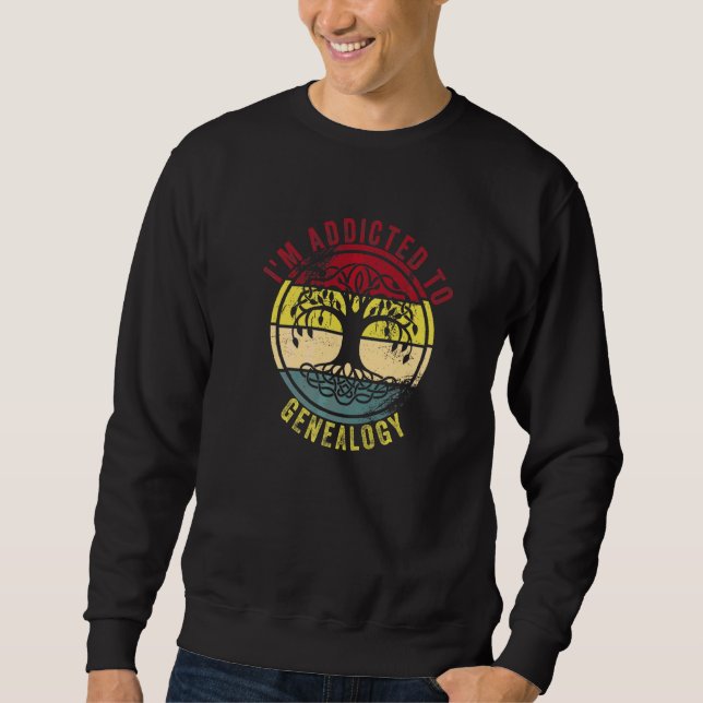 Sweatshirt Généalogiste amateur d'ascendance (Devant)