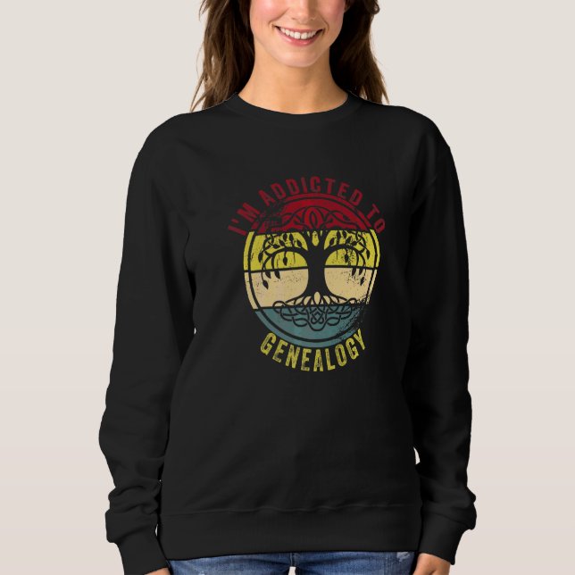 Sweatshirt Généalogiste amateur d'ascendance (Devant)