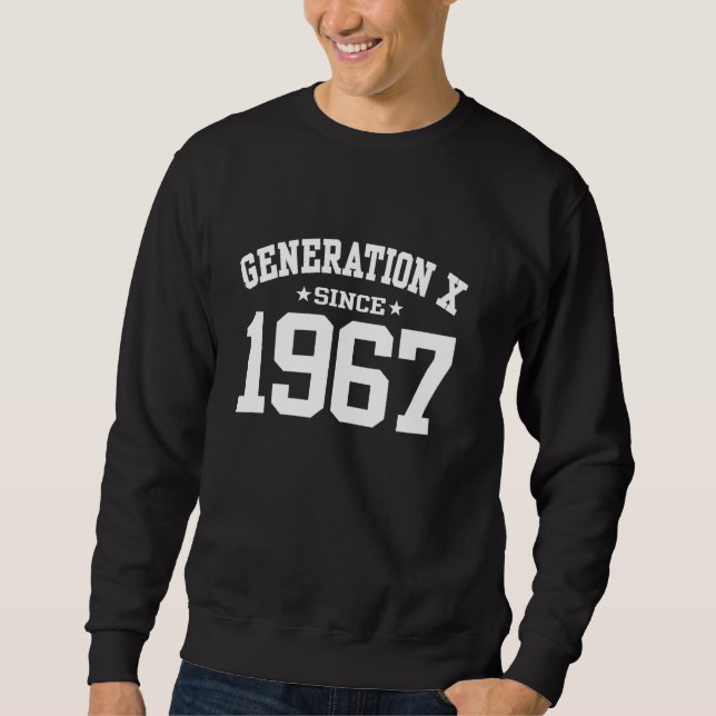 Sweatshirt Génération X depuis 1967 anniversaire Gen X (Devant)