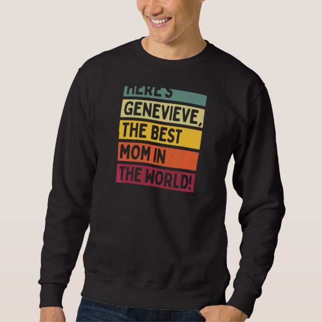 Sweatshirt Genevieve La meilleure maman du monde (Devant)