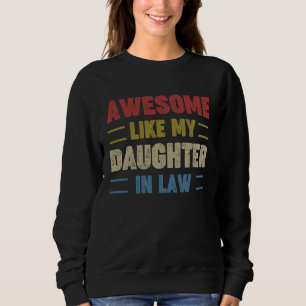 Sweatshirt Génial comme mon père mère de ma belle-fille