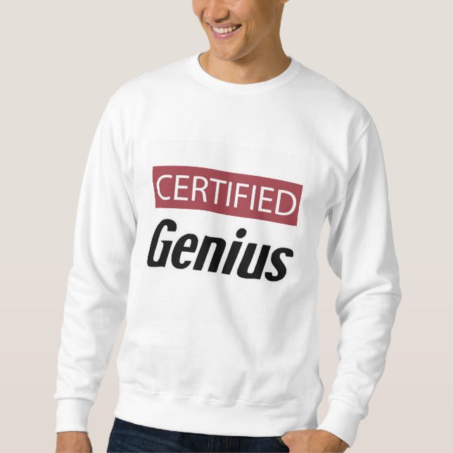 Sweatshirt Génie certifié (Devant)