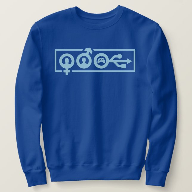 Sweatshirt Genre du joueur (Design devant)