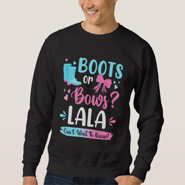Sweatshirt Genre Révéler Bottes Ou Vaches Lala Correspondant  (Devant)