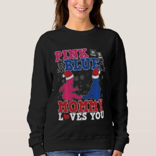 Sweatshirt Genre Révéler Rose Et Bleu Maman Vous Aime Pour Ne