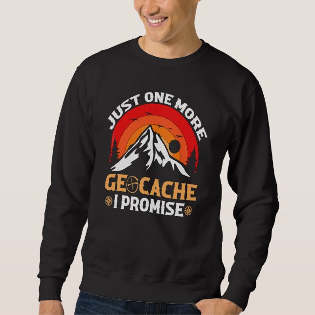 Sweatshirt Géocaching  Géocacheur  Géocache (Devant)