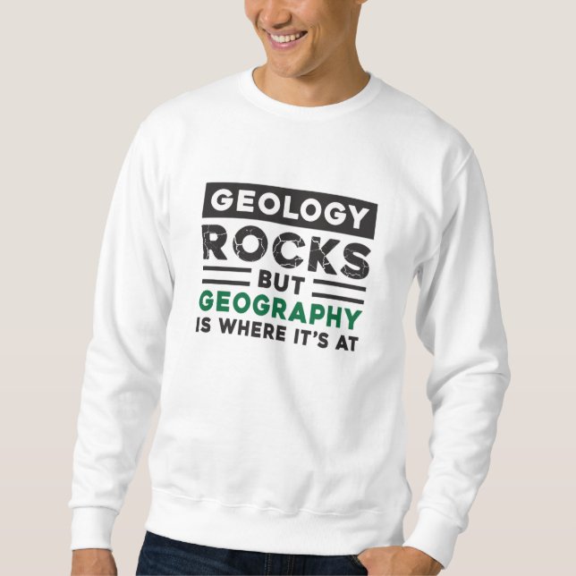 Sweatshirt Géographie Professeur Funny Monde Continents Idée  (Devant)