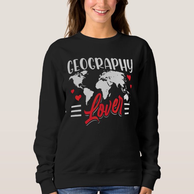 Sweatshirt Géographie Professeur Géographe Géographe Étudiant (Devant)