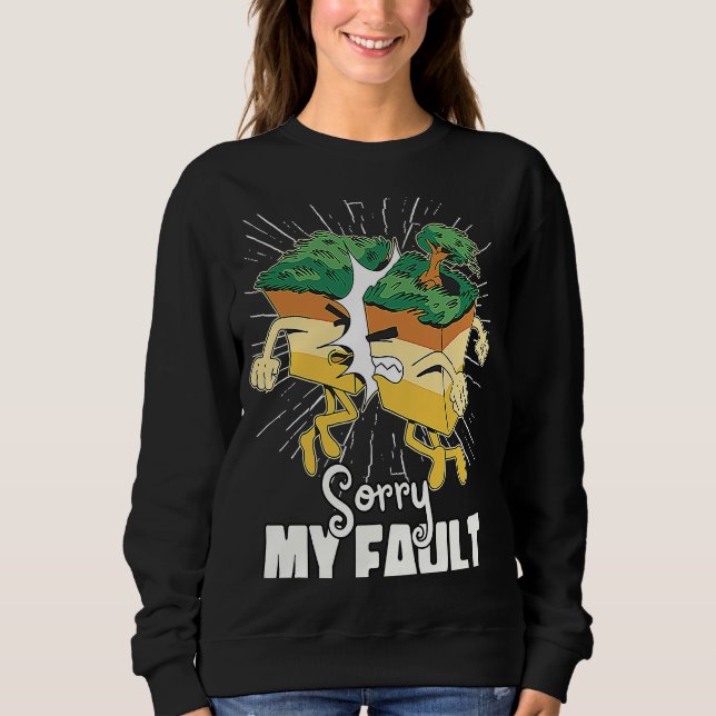 Sweatshirt Géologie des plaques tectoniques (Devant)