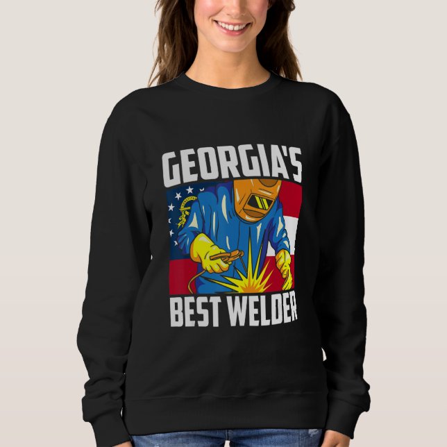 Sweatshirt Georgia's Best Welder Ironworker Ironsmith Welding (Devant)