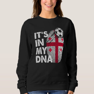 Sweatshirt Géorgie Dans Mon Adn Géorgie Drapeau Équipe Géorgi