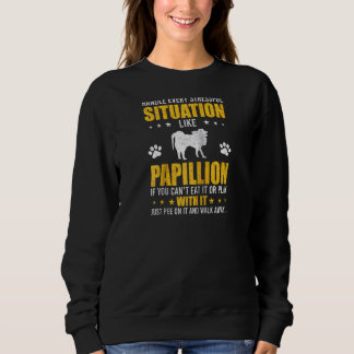 Sweatshirt Gérer la situation stressante Papillions Amoureux 