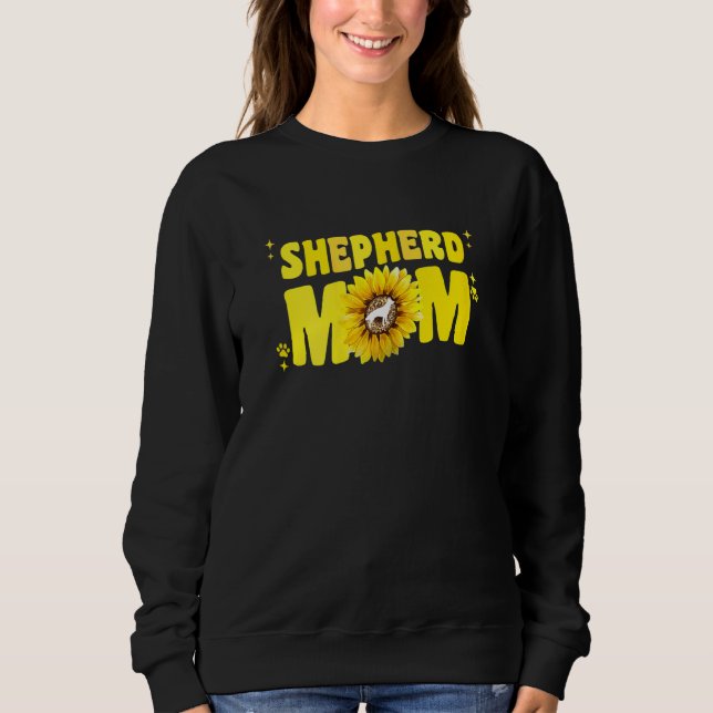 Sweatshirt German Shepherd Mom For Women Sunflower Shepherd G (Devant)