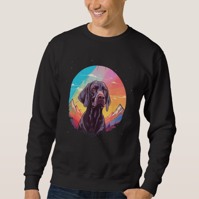 Sweatshirt German Shorthaired Pointer Men Women Kids (Devant)