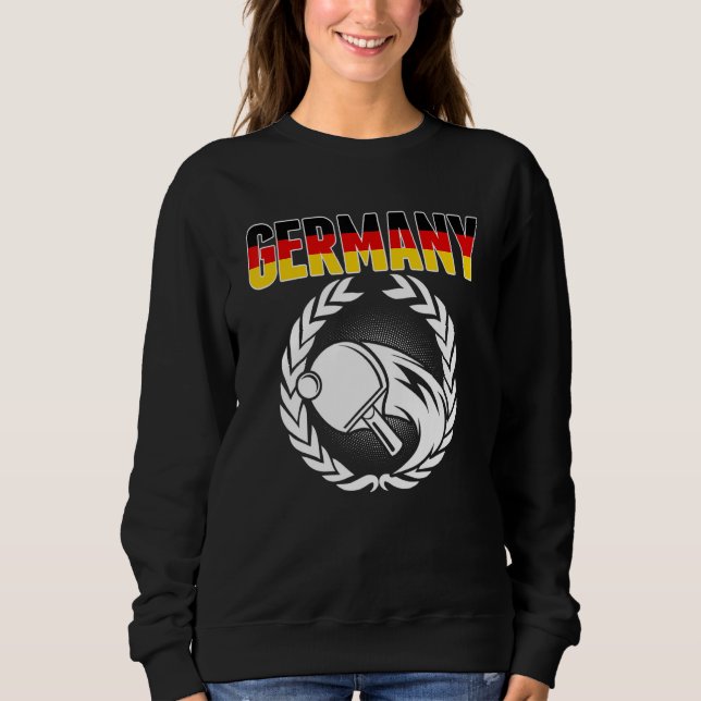 Sweatshirt Germany Table Tennis  German Ping Pong Team Suppor (Devant)