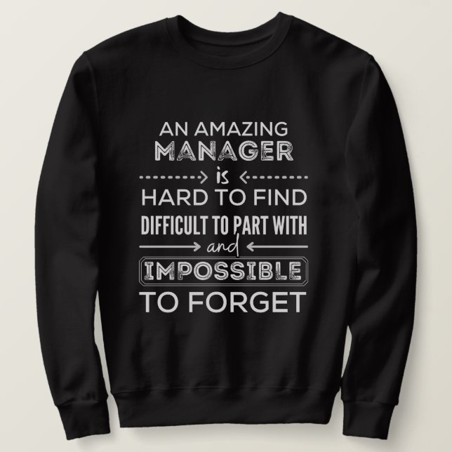 Sweatshirt Gestionnaire, Cadeau Pour Gestionnaire, Un Véritab (Design devant)