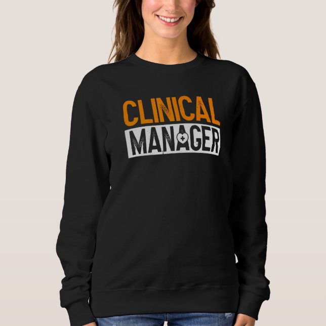 Sweatshirt Gestionnaire clinique Administration des soins de  (Devant)