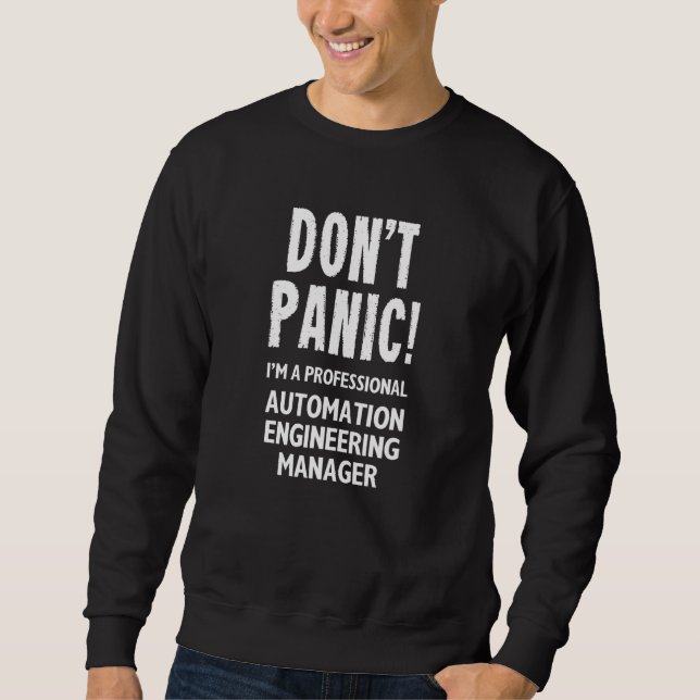 Sweatshirt Gestionnaire d'ingénierie automatique (Devant)