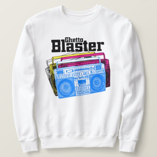 Sweatshirt Ghetto Blaster (Design devant)