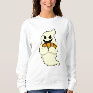 Sweatshirt Ghost at Poker avec cartes de Poker