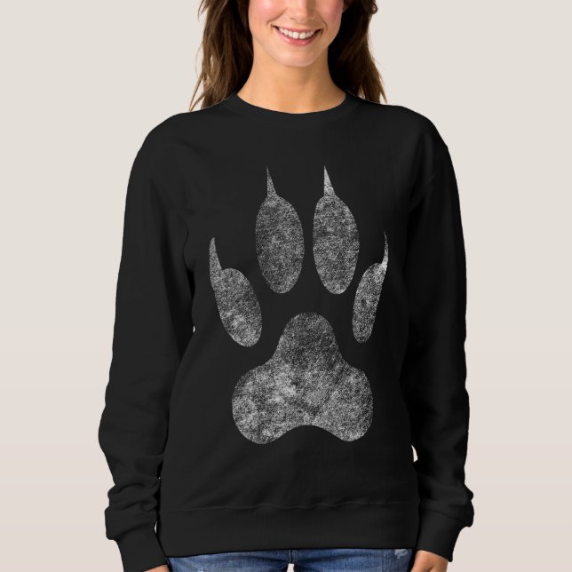 Sweatshirt Giant Lion Paw Footprint (Devant)