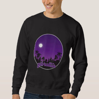 Sweatshirt Gibraltar la nuit avec des palmiers