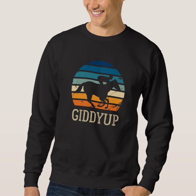 Sweatshirt Giddyup Horse Racing (Devant)