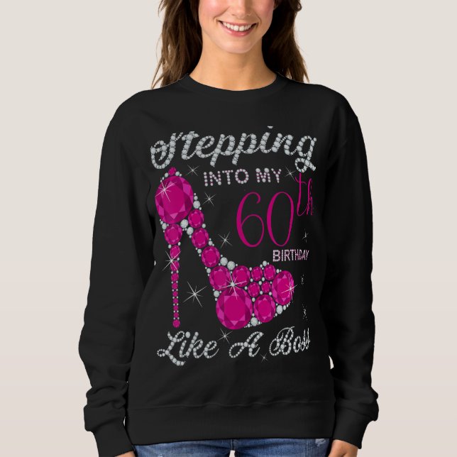 Sweatshirt Gift Girls, Queens, En entrant dans mon 60e annive (Devant)