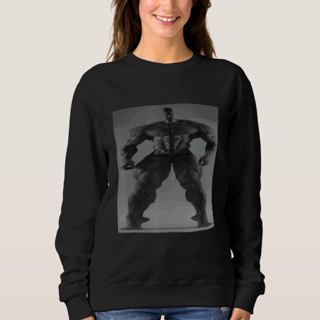 Sweatshirt Gigachad Moyenne Sigma Homme Grindset Mème 1 (Devant)