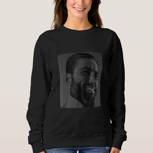 Sweatshirt Gigachad Moyenne Sigma Homme Grindset Mème 1 (Devant)