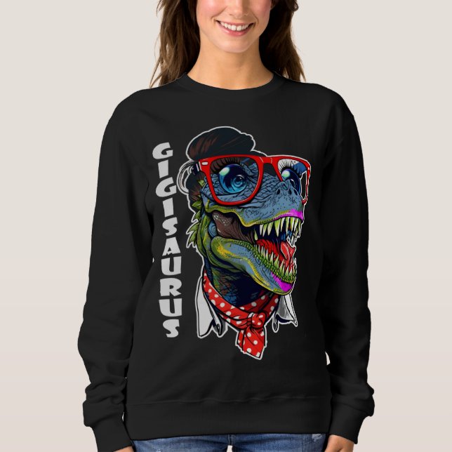 Sweatshirt Gigiasaurus Rex Dinosaur Gigi Saurus Family Matchi (Devant)