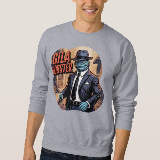 Sweatshirt Gila Mobster Illustration Combo Créature Drôle (Devant)
