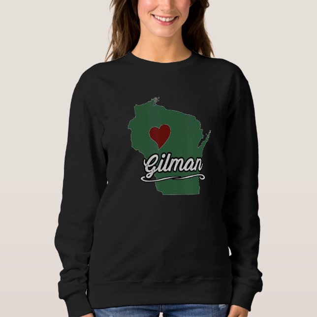 Sweatshirt GILMAN Wisconsin WI USA City State Souvenir (Devant)