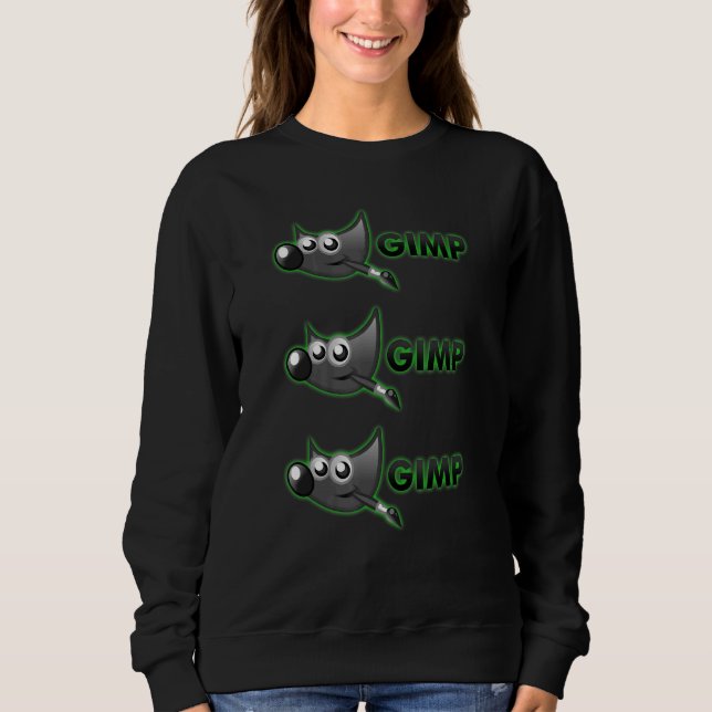 Sweatshirt Gimp Graphics Editor Designers Artistes Illustrato (Devant)