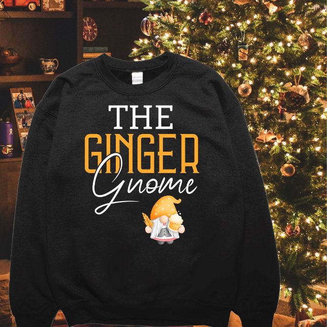 Sweatshirt Ginger Gnome drôle Noël (Créateur téléchargé)