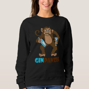 Sweatshirt Ginpanzee Gimpanzee Alcool Bière Booze Festival