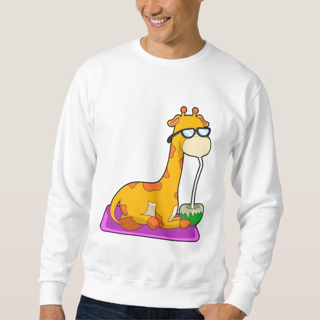 Sweatshirt Girafe avec Noix de Coco (Devant)