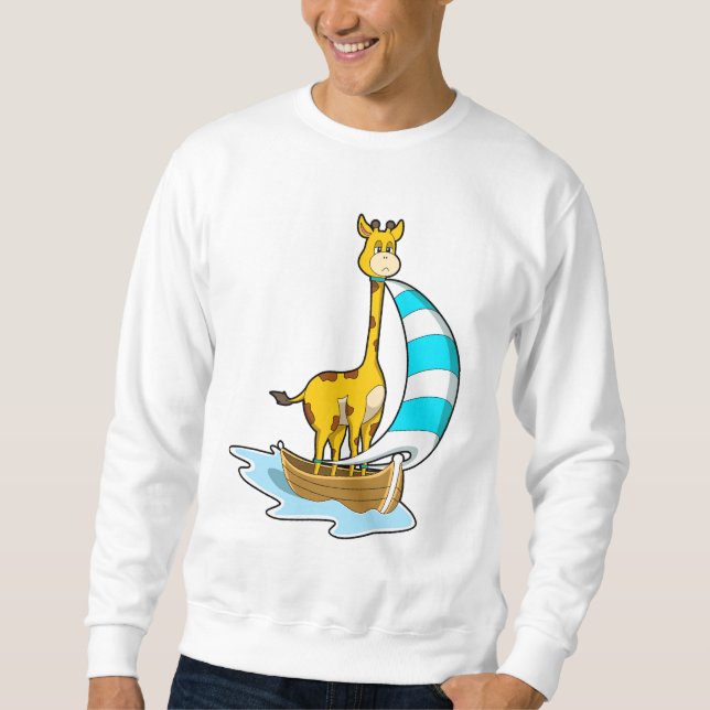 Sweatshirt Girafe avec voilier (Devant)