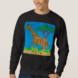 Sweatshirt Girafe (vif) - Sweat-shirt pour hommes
