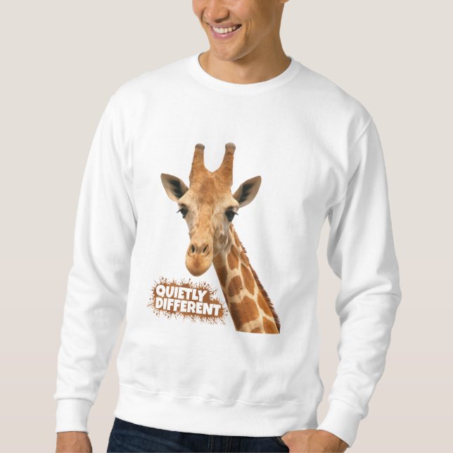 Sweatshirt Giraffe Au Calme Différent - Giraffe Art (Devant)